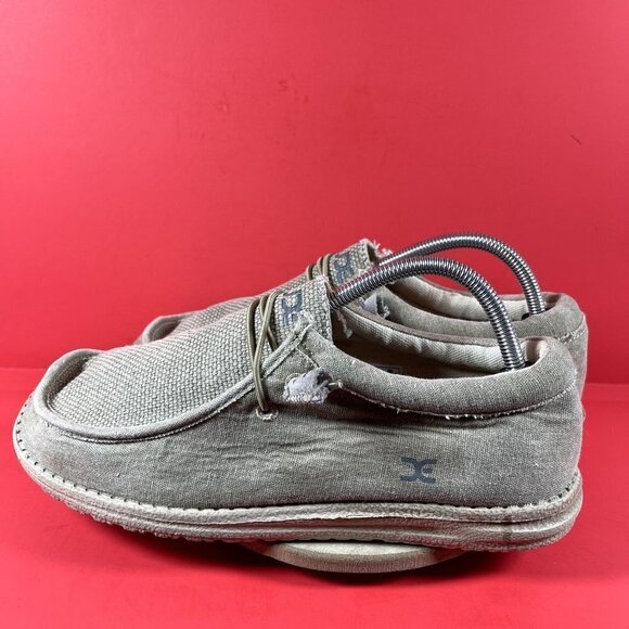 HEY DUDE Men's Wally Tan Slip On Loafers‎ Shoe Size 10 - Picture 3 of 9